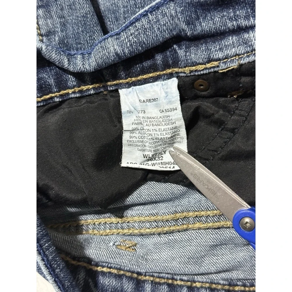 Wrangler‎ Retro Jeans Mens 35x29 Blue Slim Boot Bootcut Mid Rise Medium Wash